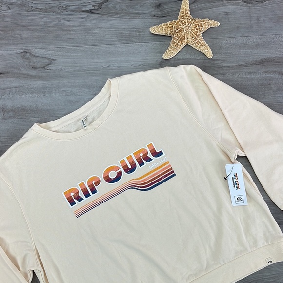 🔆RIP CURL🔆GOLDEN DAYS SWEATSHIRT CREW - Picture 6 of 10